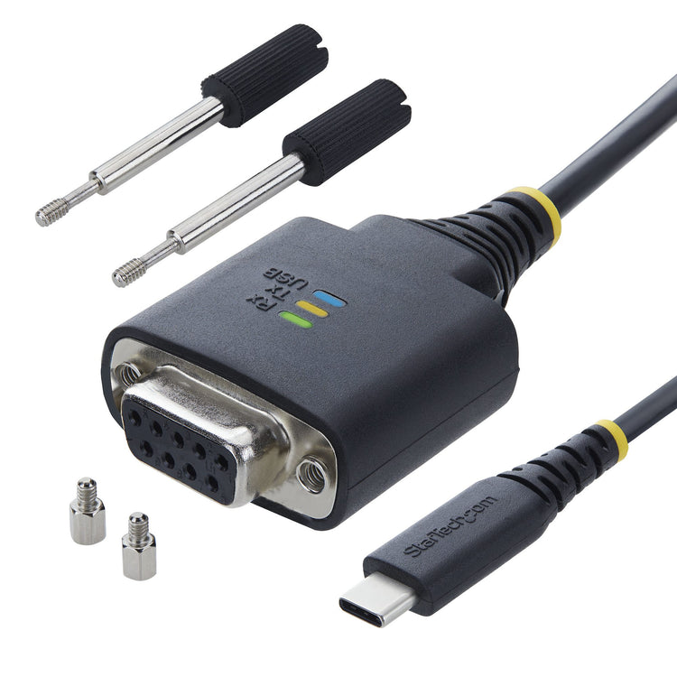 STARTECH .com serial cable Black 2 m USB Type-C RS-232 (1P6FFCN-USB-C-SERIAL) - Cartouches Certifiees