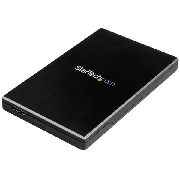 STARTECH .com storage drive enclosure HDD/SSD enclosure Black 2.5" (S251BMU313) - Cartouches Certifiees