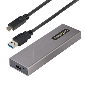 STARTECH .com storage drive enclosure SSD enclosure Grey M.2 (M2-USB-C-NVME-SATA) - Cartouches Certifiees