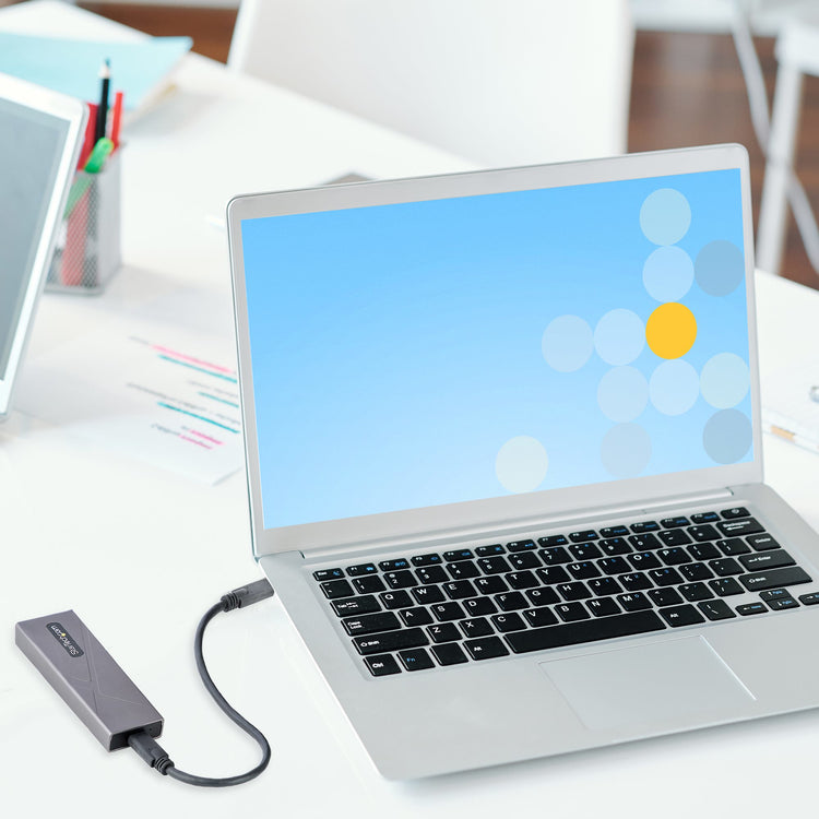 STARTECH .com storage drive enclosure SSD enclosure Grey M.2 (M2-USB-C-NVME-SATA) - Cartouches Certifiees