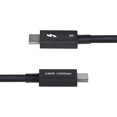 STARTECH .com Thunderbolt cable 0,5 m 80 Gbit/s Black (TBLT5MM50CM240W) - Cartouches Certifiees