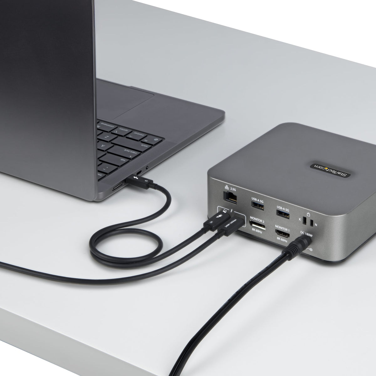 STARTECH .com Thunderbolt cable 0,5 m 80 Gbit/s Black (TBLT5MM50CM240W) - Cartouches Certifiees
