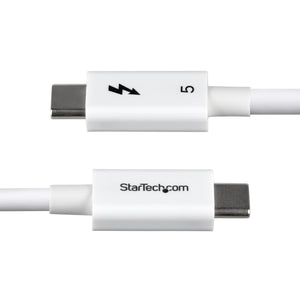 STARTECH .com Thunderbolt cable 1 m 120 Gbit/s White (TBLT5MM1M240WWH) - Cartouches Certifiees