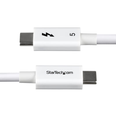 STARTECH .com Thunderbolt cable 1 m 120 Gbit/s White (TBLT5MM1M240WWH) - Cartouches Certifiees