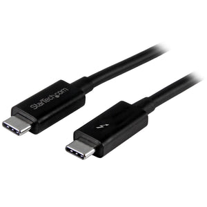 STARTECH .com Thunderbolt cable 1 m 20 Gbit/s Black (TBLT3MM1M) - Cartouches Certifiees