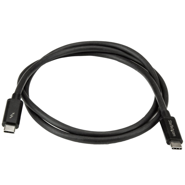 STARTECH .com Thunderbolt cable 1 m 20 Gbit/s Black (TBLT3MM1M) - Cartouches Certifiees