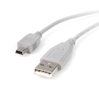 STARTECH .com USB cable 0,3 m USB A Mini-USB B 0,48 Gbit/s Grey (USB2HABM1) - Cartouches Certifiees