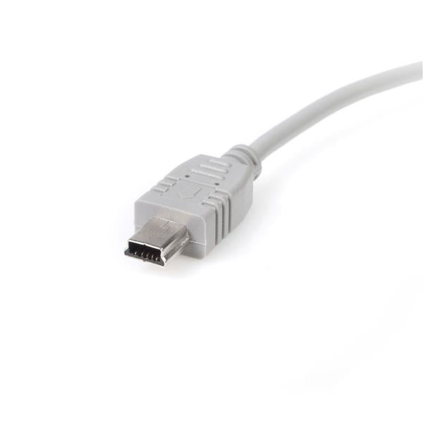 STARTECH .com USB cable 0,3 m USB A Mini-USB B 0,48 Gbit/s Grey (USB2HABM1) - Cartouches Certifiees