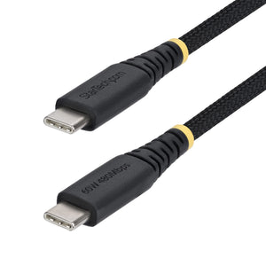 STARTECH .com USB cable USB 2.0 0,3 m USB C 0,48 Gbit/s 60 W Black (USB2CC1FTNCBR) - Cartouches Certifiees