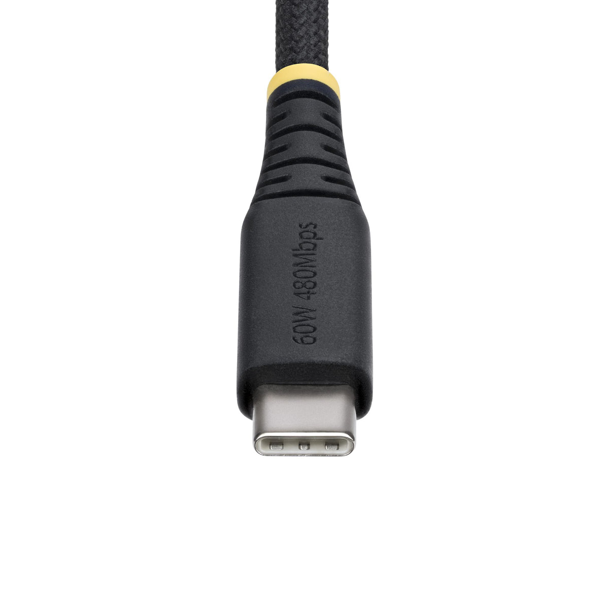 STARTECH .com USB cable USB 2.0 0,3 m USB C 0,48 Gbit/s 60 W Black (USB2CC1FTNCBR) - Cartouches Certifiees