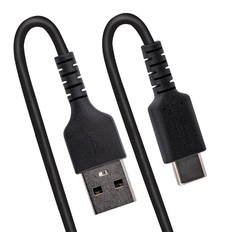 STARTECH .com USB cable USB 2.0 0,5 m USB A USB C 0,48 Gbit/s Black (R2ACC-50C-USB-CABLE) - Cartouches Certifiees