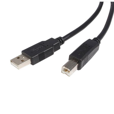 STARTECH .com USB cable USB 2.0 1,8 m USB A USB B 0,48 Gbit/s Black (USB2HAB6) - Cartouches Certifiees