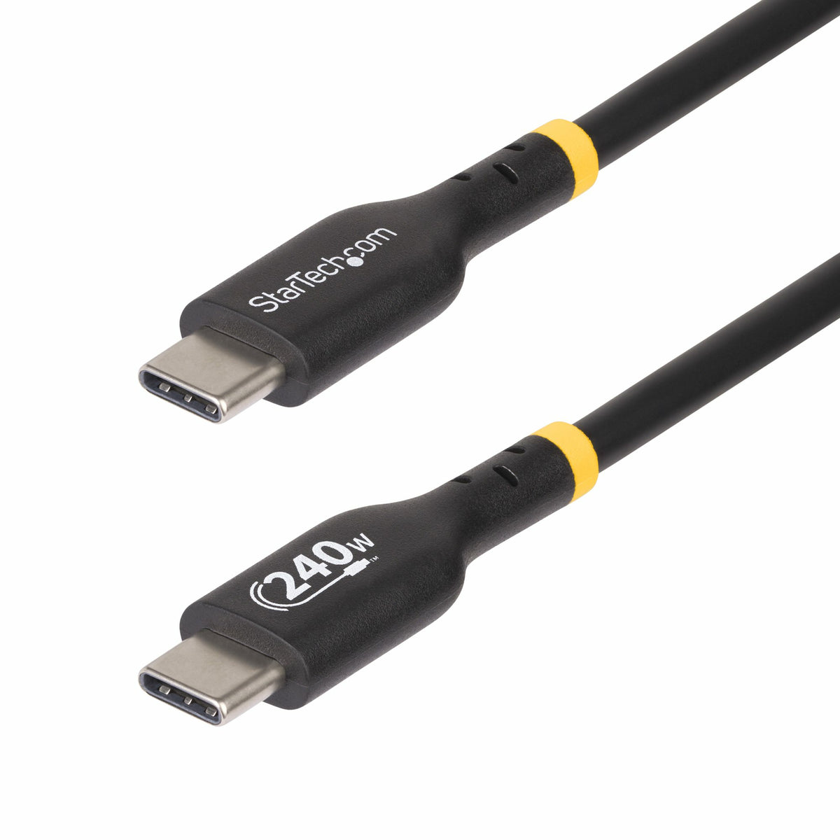 STARTECH .com USB cable USB 2.0 1,8 m USB C 0,48 Gbit/s 240 W Black (USB2EPR6F) - Cartouches Certifiees