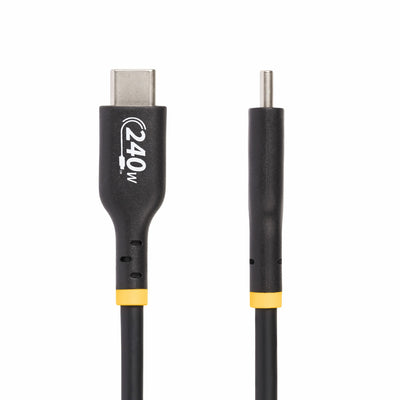 STARTECH .com USB cable USB 2.0 1,8 m USB C 0,48 Gbit/s 240 W Black (USB2EPR6F) - Cartouches Certifiees