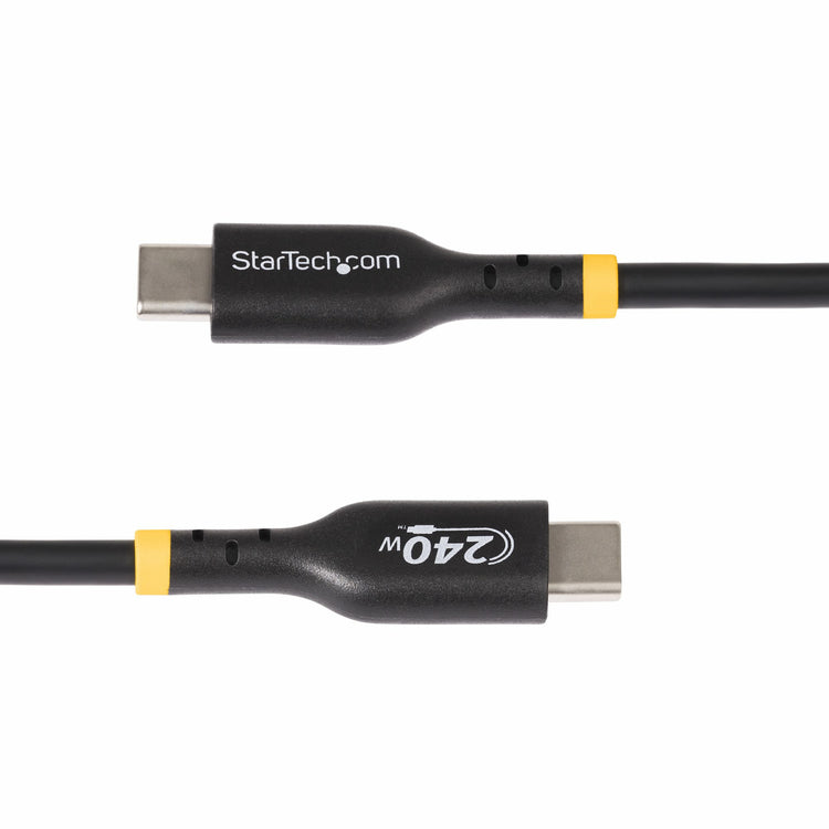 STARTECH .com USB cable USB 2.0 1,8 m USB C 0,48 Gbit/s 240 W Black (USB2EPR6F) - Cartouches Certifiees