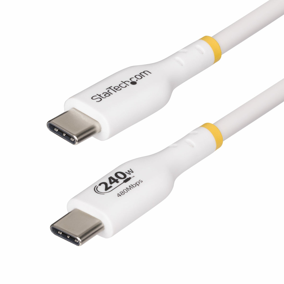 STARTECH .com USB cable USB 2.0 1,8 m USB C 0,48 Gbit/s 240 W White (USB2EPR6FW) - Cartouches Certifiees