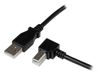 STARTECH .com USB cable USB 2.0 1 m USB A USB B 0,48 Gbit/s Black (USBAB1MR) - Cartouches Certifiees