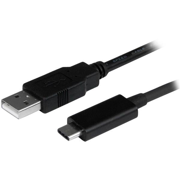 STARTECH .com USB cable USB 2.0 1 m USB A USB C 0,48 Gbit/s Black (USB2AC1M) - Cartouches Certifiees
