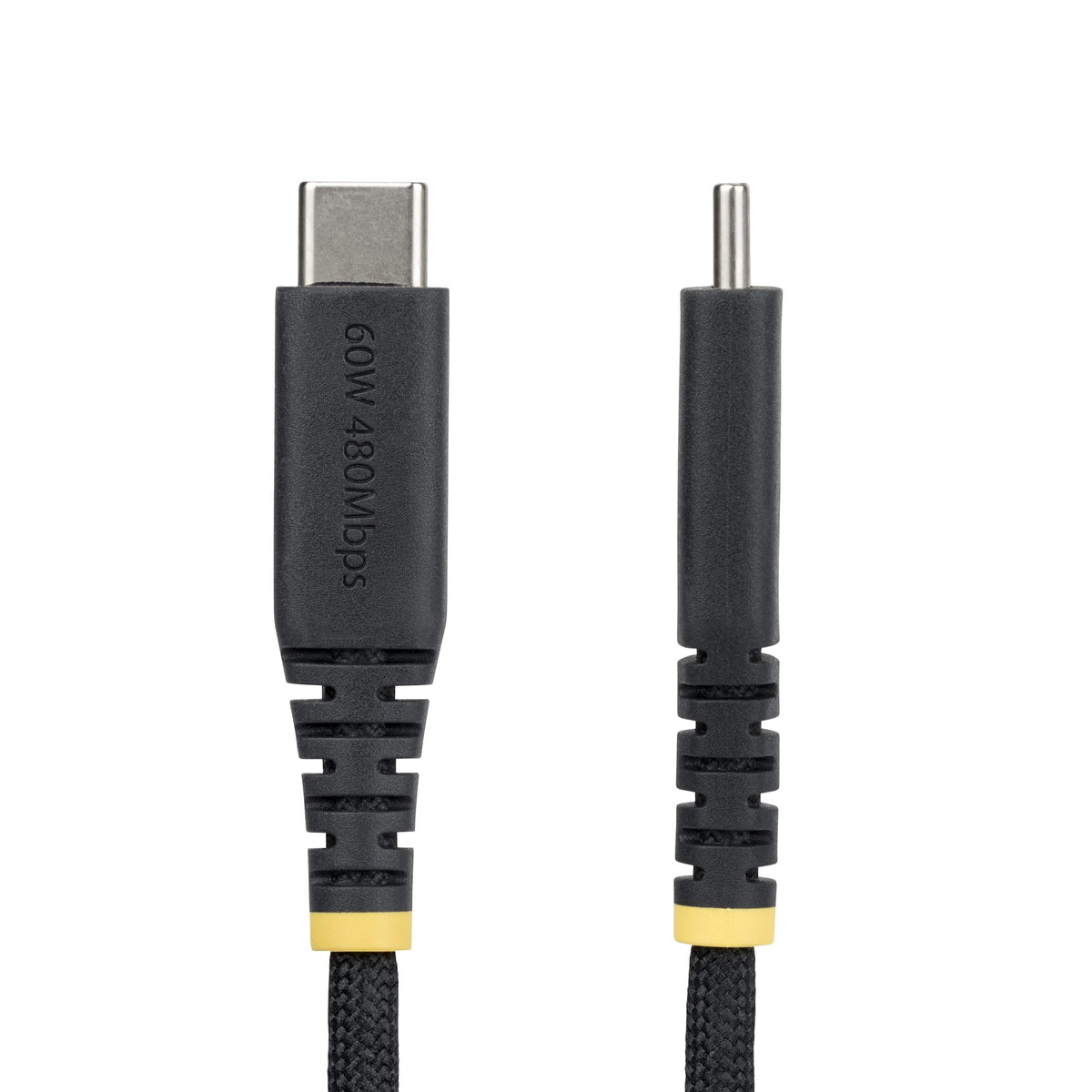 STARTECH .com USB cable USB 2.0 3 m USB C 0,48 Gbit/s 60 W Black (USB2CC10FNCBR) - Cartouches Certifiees