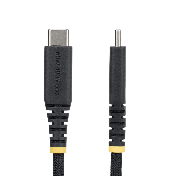 STARTECH .com USB cable USB 2.0 3 m USB C 0,48 Gbit/s 60 W Black (USB2CC10FNCBR) - Cartouches Certifiees
