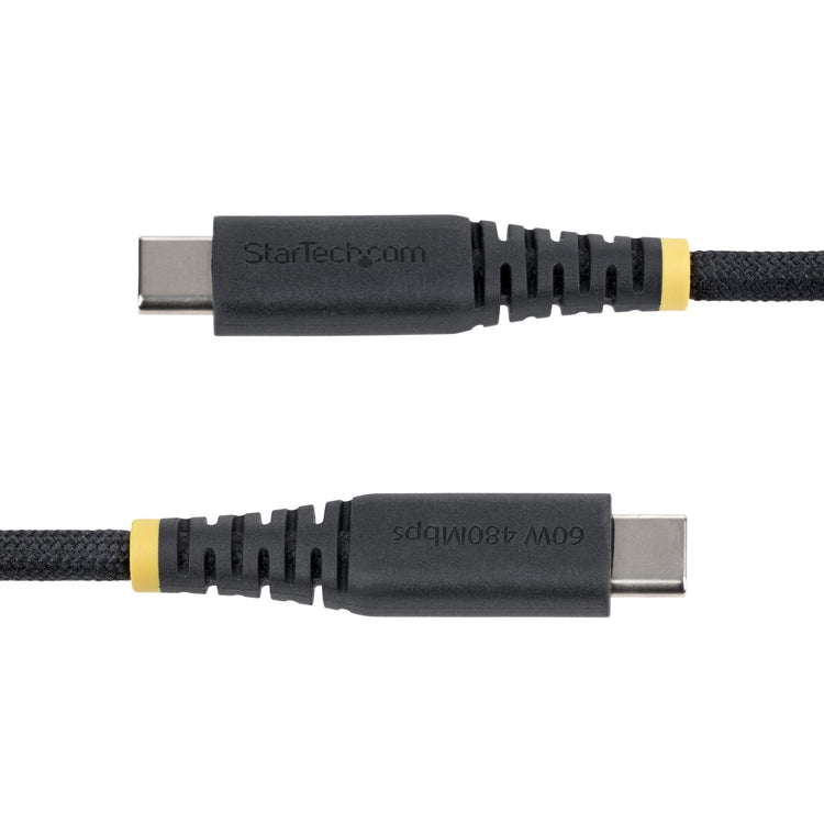 STARTECH .com USB cable USB 2.0 3 m USB C 0,48 Gbit/s 60 W Black (USB2CC10FNCBR) - Cartouches Certifiees