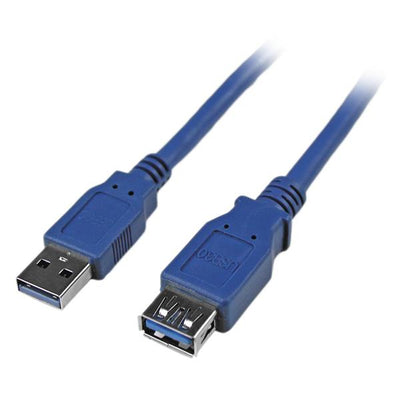 STARTECH .com USB cable USB 3.2 Gen 1 (3.1 Gen 1) 1,8 m USB A 5 Gbit/s Blue (USB3SEXTAA6) - Cartouches Certifiees