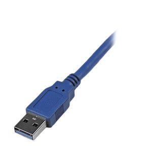 STARTECH .com USB cable USB 3.2 Gen 1 (3.1 Gen 1) 1,8 m USB A 5 Gbit/s Blue (USB3SEXTAA6) - Cartouches Certifiees