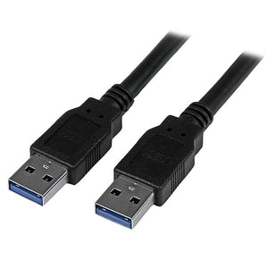 STARTECH .com USB cable USB 3.2 Gen 1 (3.1 Gen 1) 3 m USB A 5 Gbit/s Black (USB3SAA3MBK) - Cartouches Certifiees