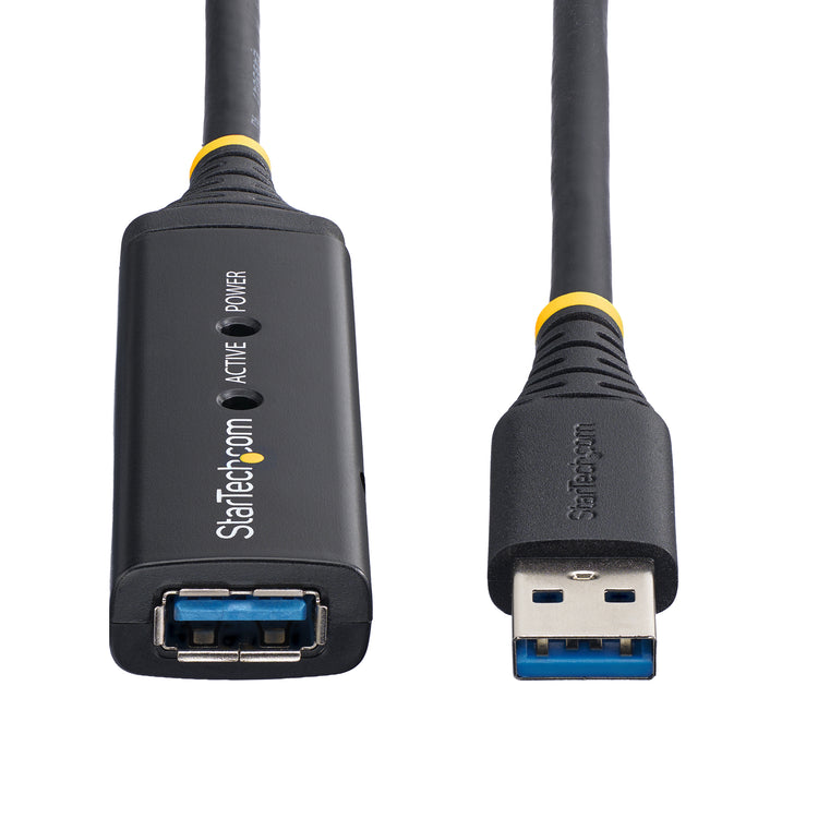 STARTECH .com USB cable USB 3.2 Gen 1 (3.1 Gen 1) 5 m USB A Black (USB3AAEXT5M) - Cartouches Certifiees