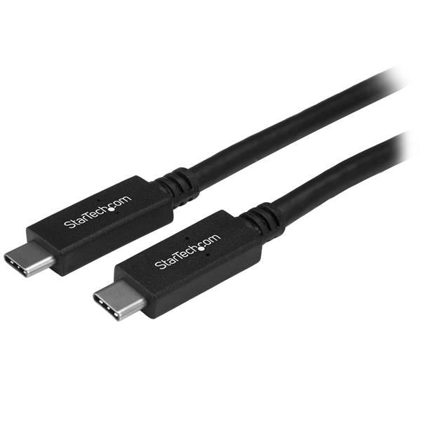STARTECH .com USB cable USB 3.2 Gen 2 (3.1 Gen 2) 0,5 m USB C 10 Gbit/s 60 W Black (USB31CC50CM) - Cartouches Certifiees