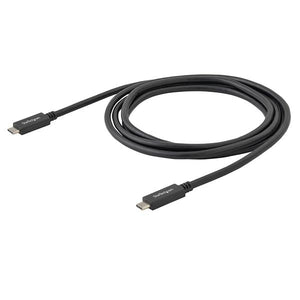 STARTECH .com USB cable USB 3.2 Gen 2 (3.1 Gen 2) 0,5 m USB C 10 Gbit/s 60 W Black (USB31CC50CM) - Cartouches Certifiees