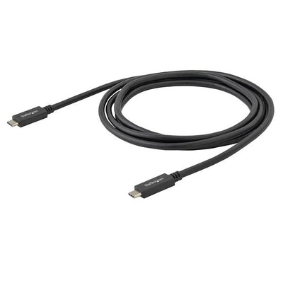 STARTECH .com USB cable USB 3.2 Gen 2 (3.1 Gen 2) 0,5 m USB C 10 Gbit/s 60 W Black (USB31CC50CM) - Cartouches Certifiees