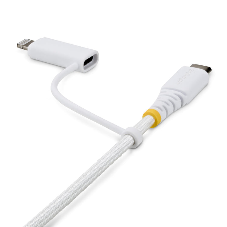 STARTECH .com USB cable USB C 0,48 Gbit/s 60 W White (2M-U2-LNTC-CABLE) - Cartouches Certifiees
