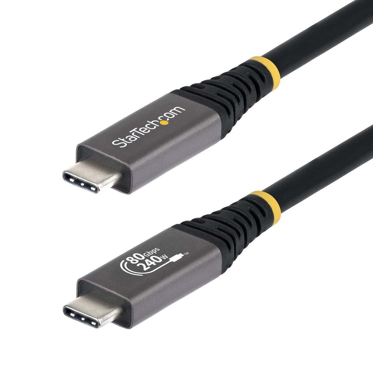 STARTECH .com USB cable USB4 Gen 4x2 0,9 m USB C 80 Gbit/s 240 W Black (CC3FT80GUSB4CABLE) - Cartouches Certifiees