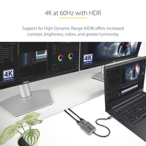 STARTECH .com USB graphics adapter 3840 x 2160 pixels Black, Grey (MST14CD122HD) - Cartouches Certifiees