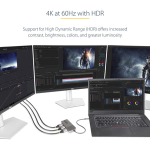 STARTECH .com USB graphics adapter 3840 x 2160 pixels Grey (MST14CD123HD) - Cartouches Certifiees