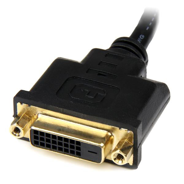 STARTECH .com video cable adapter 0,2 m HDMI DVI-D Black (HDDVIMF8IN) - Cartouches Certifiees