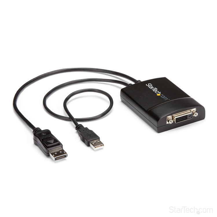 STARTECH .com video cable adapter 0,37 m DisplayPort DVI-D Black (DP2DVID2) - Cartouches Certifiees