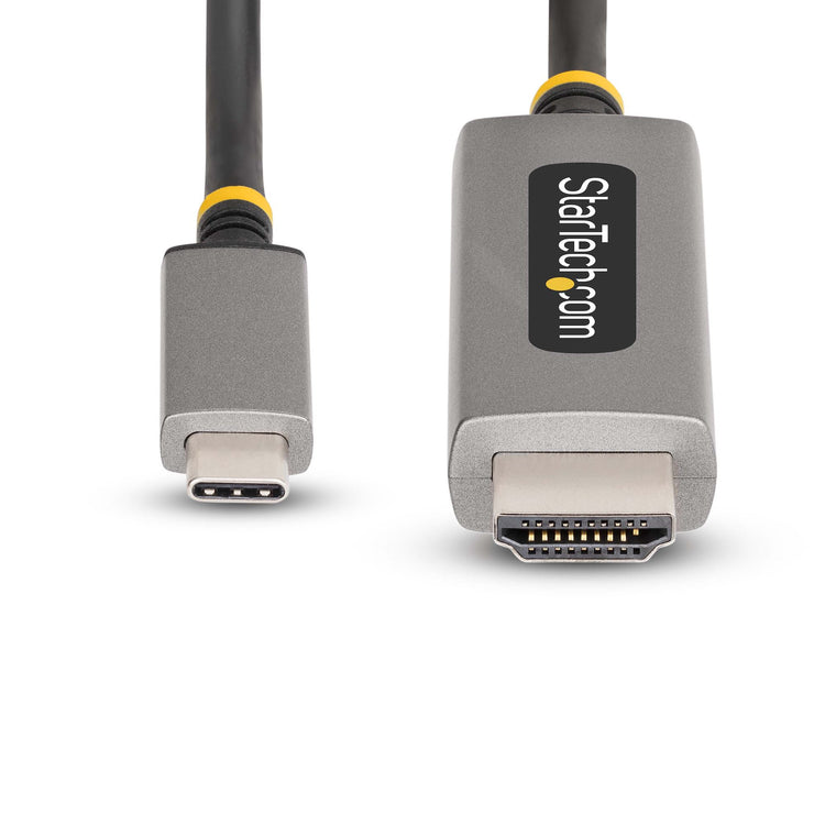 STARTECH .com video cable adapter 1 m USB Type-C HDMI Type A (Standard) Grey (134B-USBC-HDMI211M) - Cartouches Certifiees