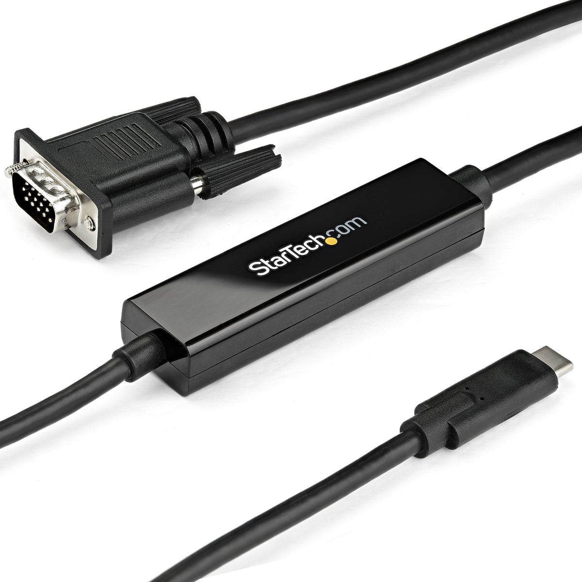 STARTECH .com video cable adapter 1 m USB Type-C VGA (D-Sub) Black (CDP2VGAMM1MB) - Cartouches Certifiees