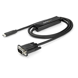 STARTECH .com video cable adapter 1 m USB Type-C VGA (D-Sub) Black (CDP2VGAMM1MB) - Cartouches Certifiees