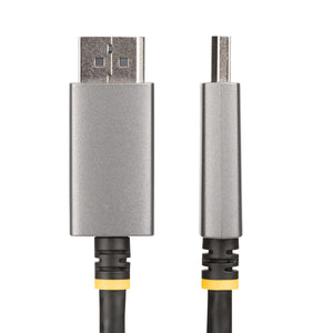STARTECH .com video cable adapter 2 m DisplayPort HDMI Black, Silver (133DISPLAYPORTHDMI21) - Cartouches Certifiees