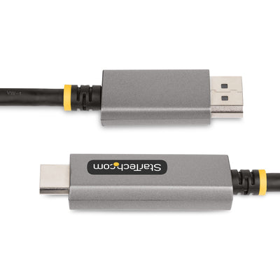 STARTECH .com video cable adapter 2 m DisplayPort HDMI Black, Silver (133DISPLAYPORTHDMI21) - Cartouches Certifiees
