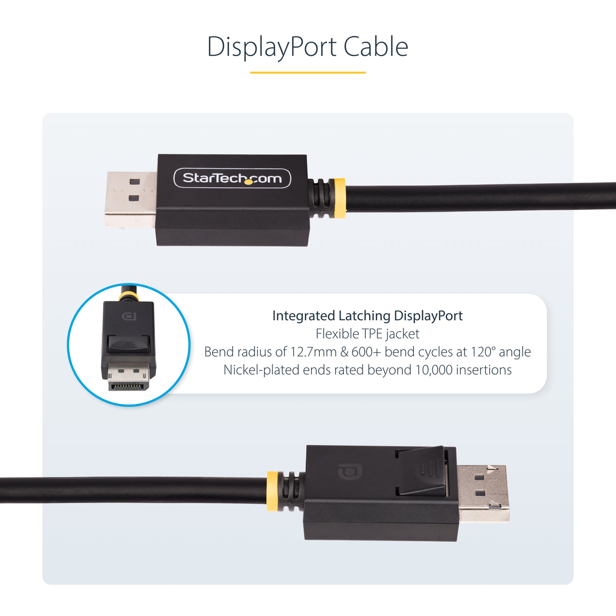 STARTECH DisplayPort cable 1,8 m Black (DP21-6F-DP40-CABLE) - Cartouches Certifiees