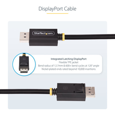 STARTECH DisplayPort cable 1,8 m Black (DP21-6F-DP40-CABLE) - Cartouches Certifiees