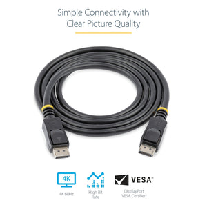 STARTECH DisplayPort cable 2 m Black (DISPL2M) - Cartouches Certifiees