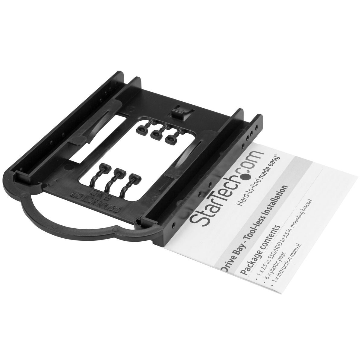 STARTECH drive bay panel 8,89 cm (3.5") Carrier panel Black (BRACKET125PT) - Cartouches Certifiees