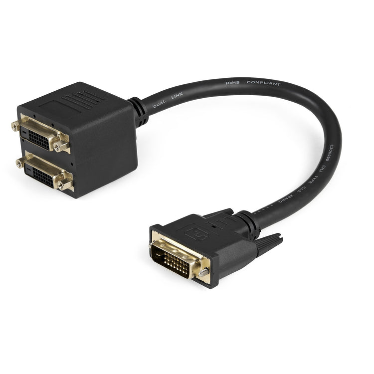 STARTECH DVI cable 0,3 m DVI-D 2 x DVI-D Black (DVISPL1DD) - Cartouches Certifiees