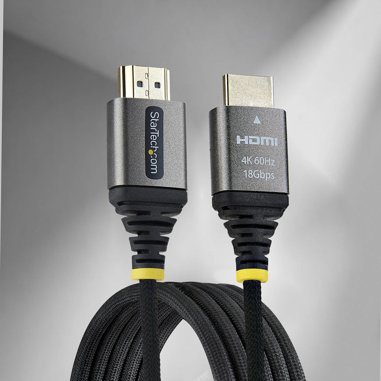 STARTECH HDMI cable 0,91 m HDMI Type A (Standard) Black, Silver (HDMI2-FLEX-4K60-3F) - Cartouches Certifiees