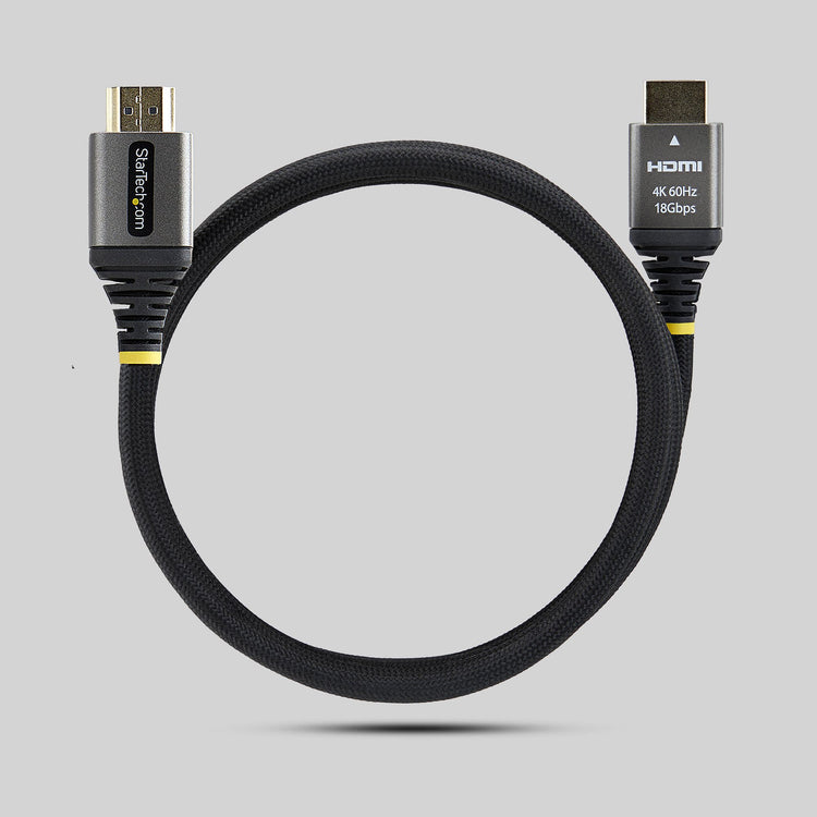 STARTECH HDMI cable 0,91 m HDMI Type A (Standard) Black, Silver (HDMI2-FLEX-4K60-3F) - Cartouches Certifiees